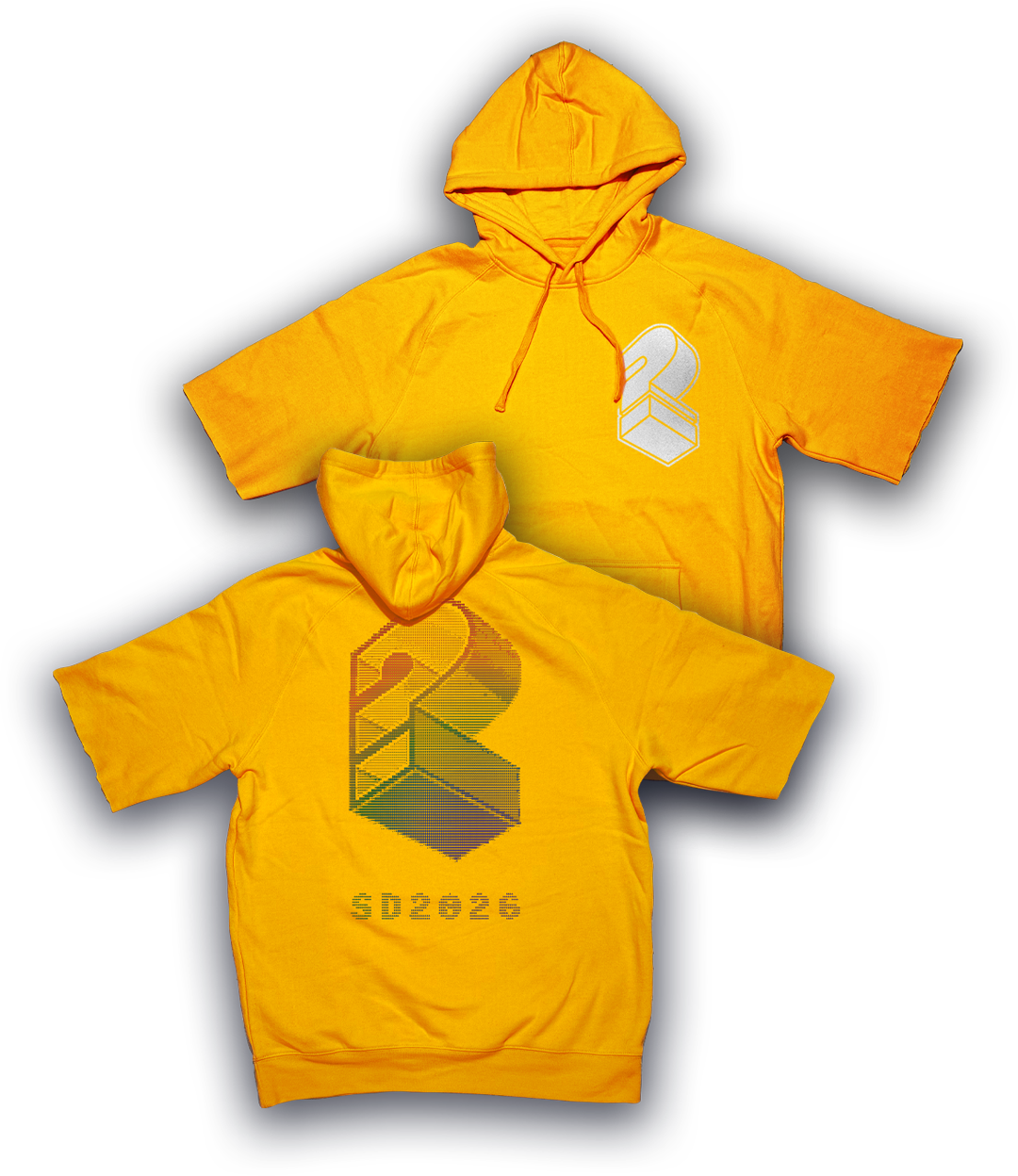 Yellow SD2026 Cut-Off Hoodie