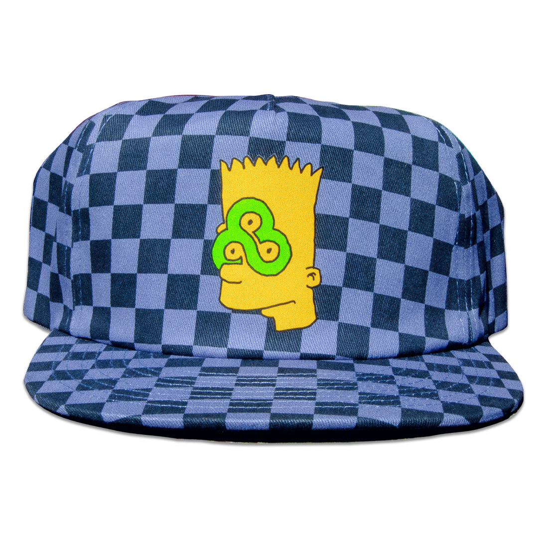 Blue Checkered Hat