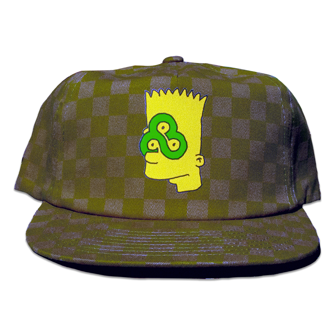 Green Checkered Hat