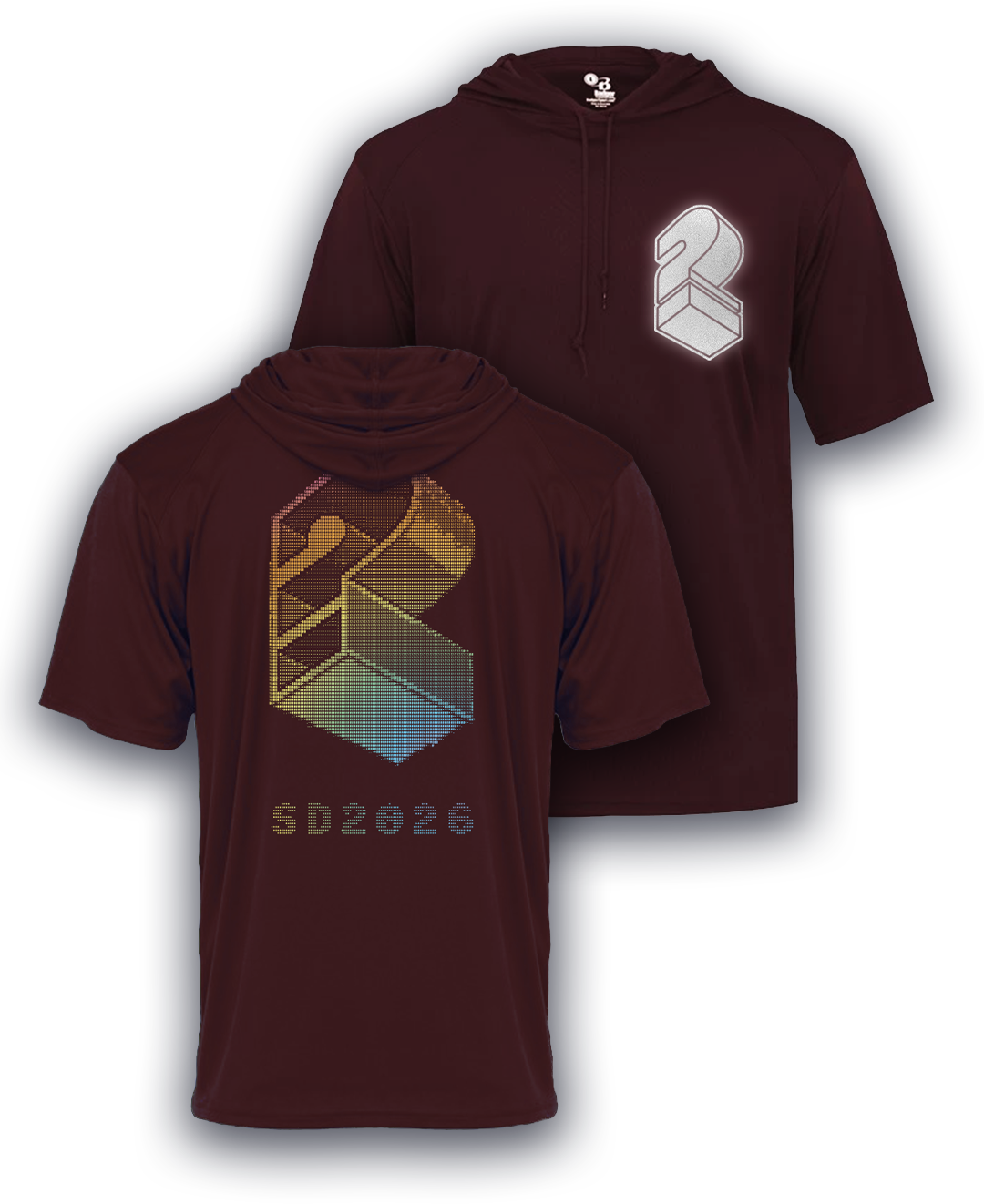 Maroon SD2026 Hooded Tee