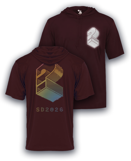 Maroon SD2026 Hooded Tee