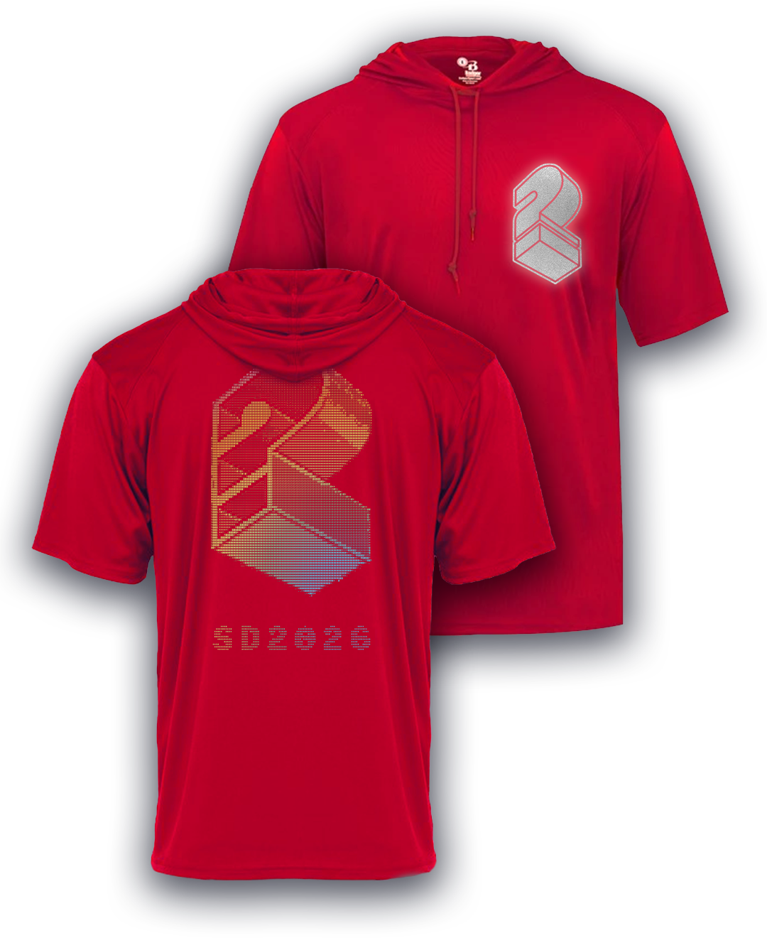 Red SD2026 Hooded Tee